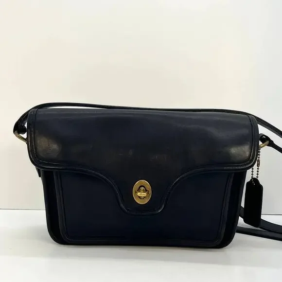 Vintage Coach Kent Bag 9916 Navy USA